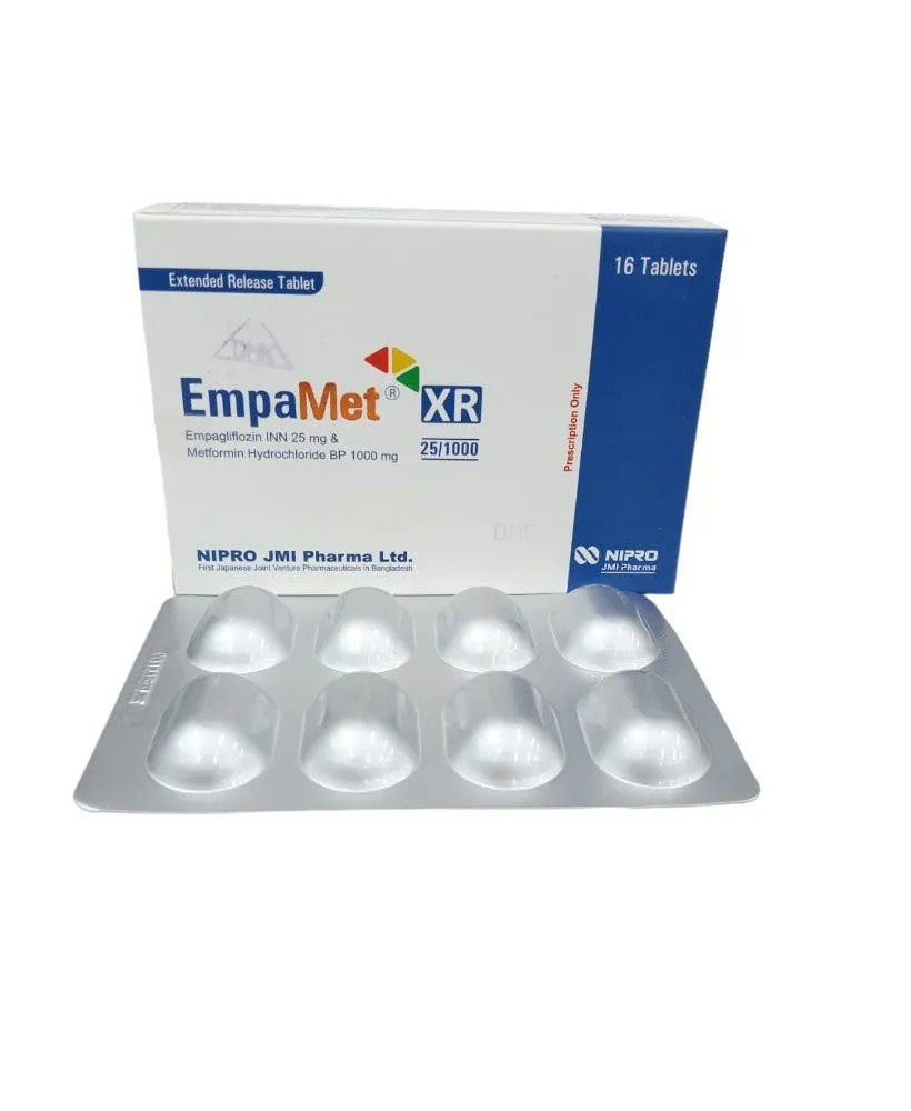 EMPAMET XR 25 mg + 1000 mg