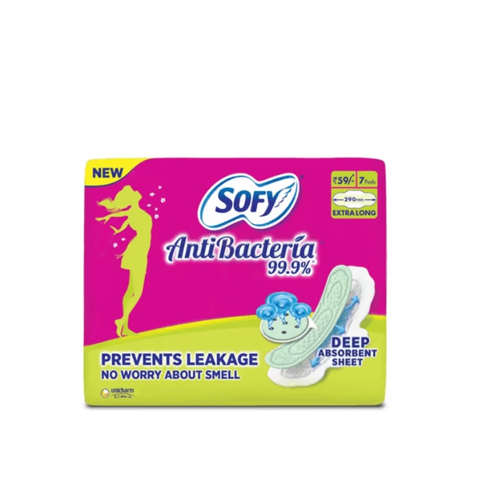 SOFY ANTI BACTERIA NAPKINE XL 7 PADS