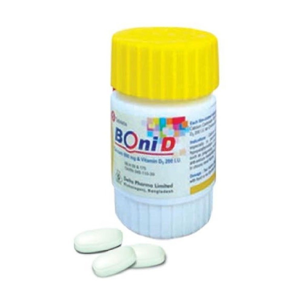 BONI D 500MG+200IU TABLET POT