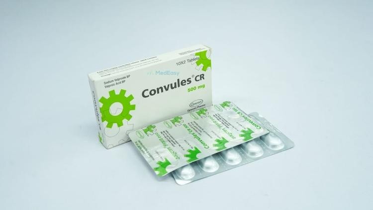 Convules CR 500mg Tablet