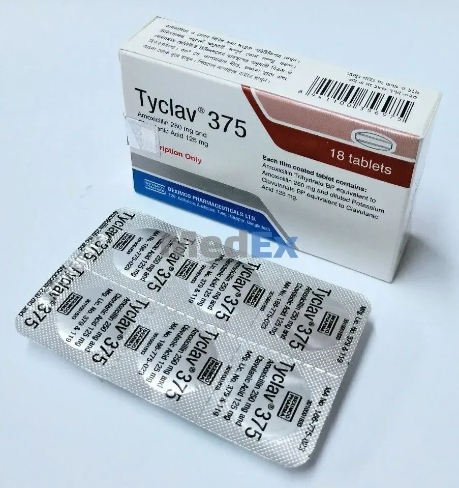 TYCLAV 250 mg + 125 mg TABLET