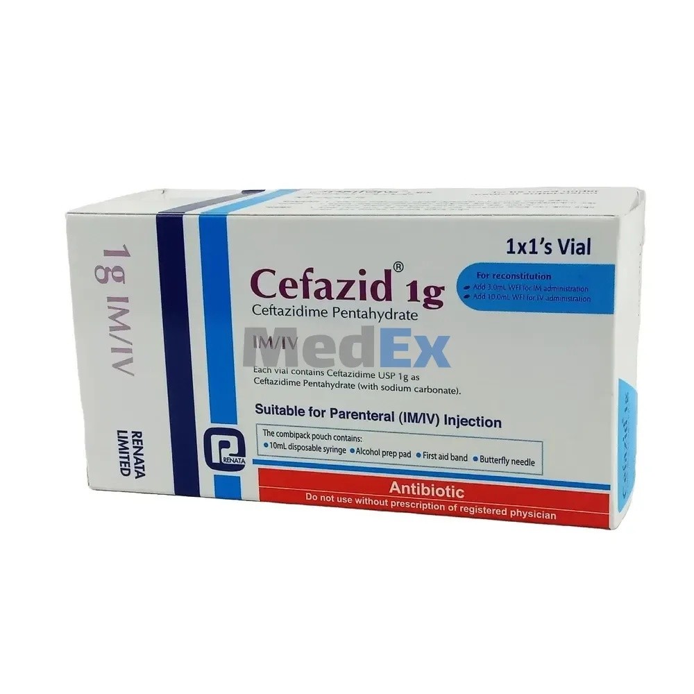 CEFAZID 1 gm/vial IM/IV Injection