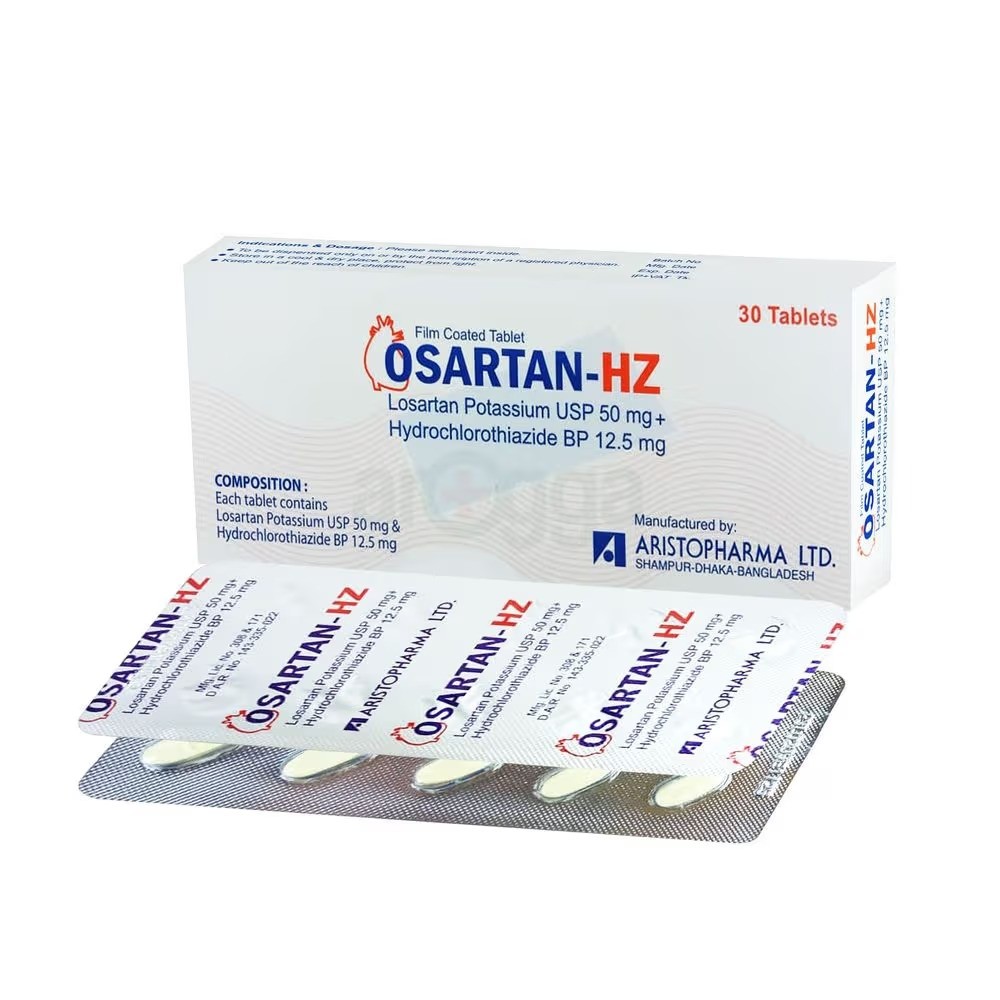 OSARTAN-HZ 50mg+12.5mg Tablet