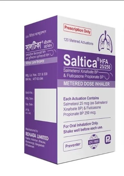 SALTICA HFA 25mcg+250mcg Inhelar