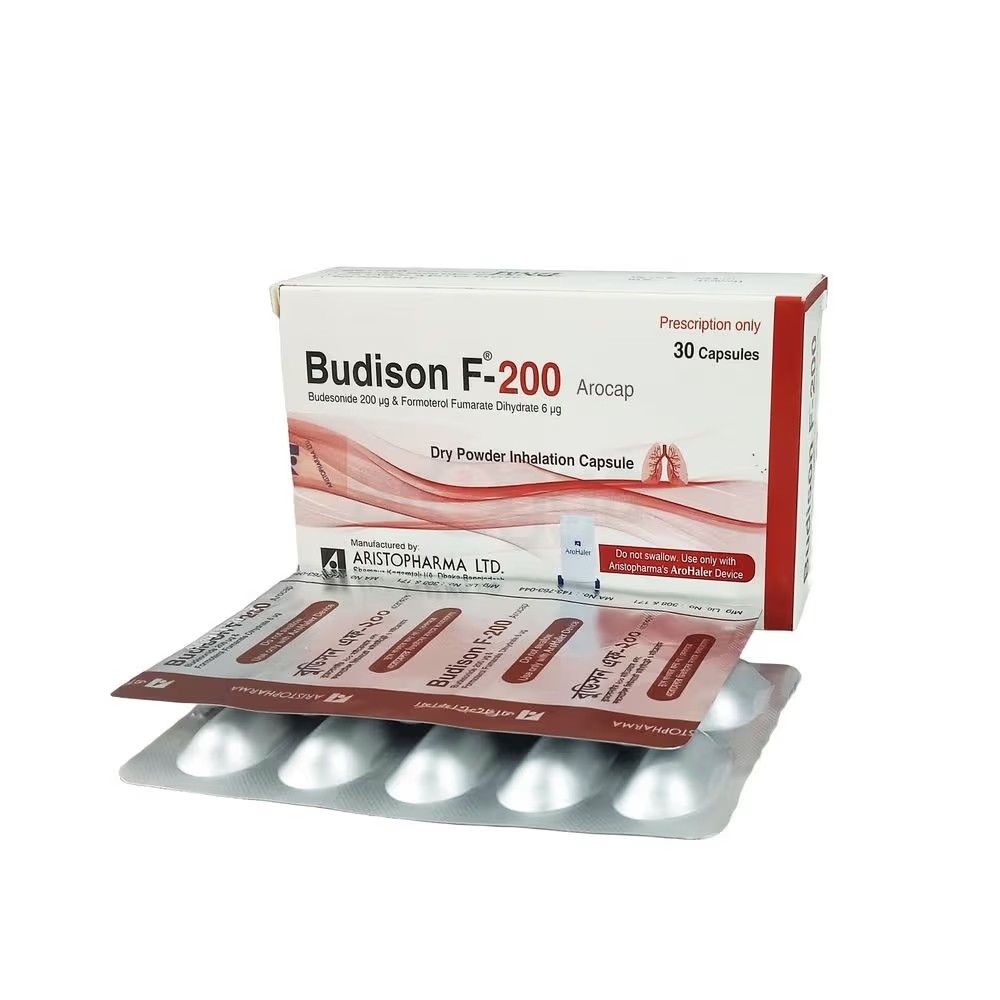 BUDISONE F-200mcg+6mcg AROCAP