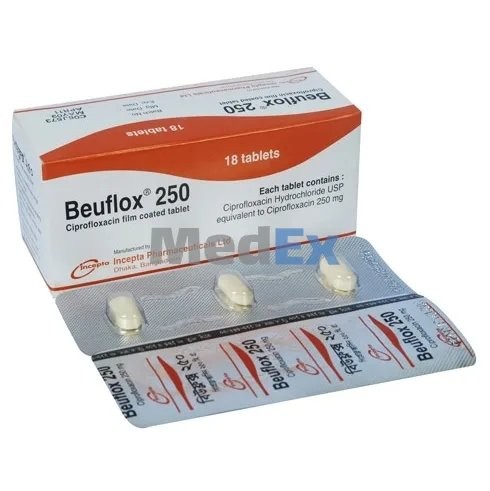BEUFLOX 250MG TABLET