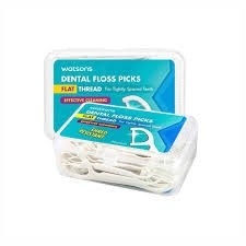 WATSONS DENTAL FLOSS PICKS FLAT THREAD