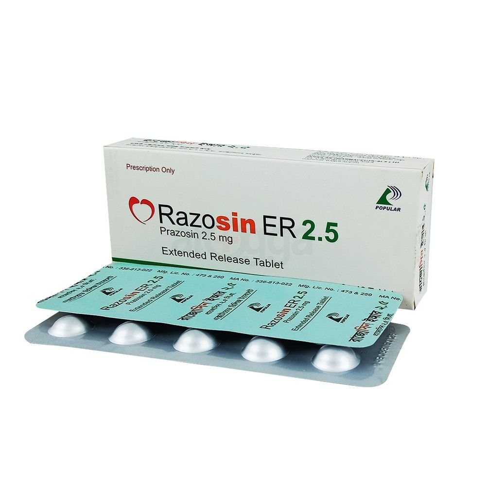 RAZOSIN ER 2.5MG TABLET