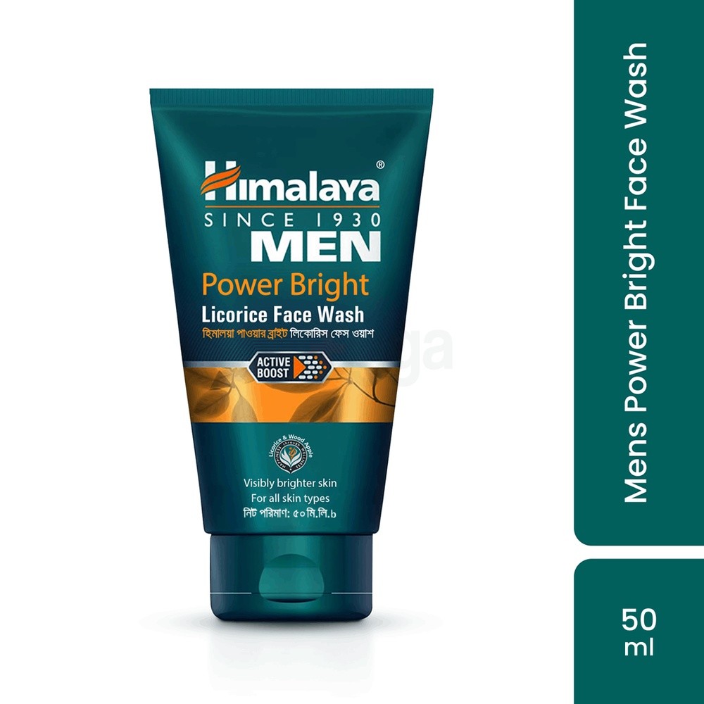 HIMALAYA MEN POWER BRIGHT FACE WASH 50ML