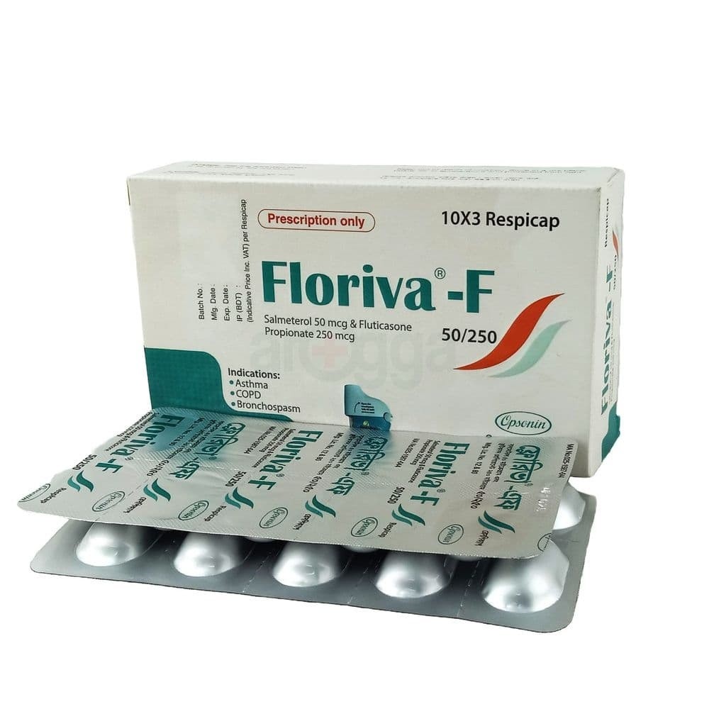 FLORIVA-F 50 mcg+250 mcg RESPICAP