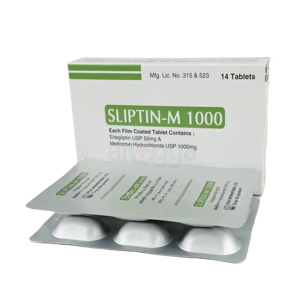 SLIPTIN-M 50mg+1000mg Tablet