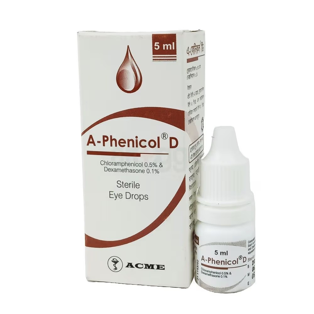A-PHENICOL D Eye/Ear Drops-(0.1%+0.5%)