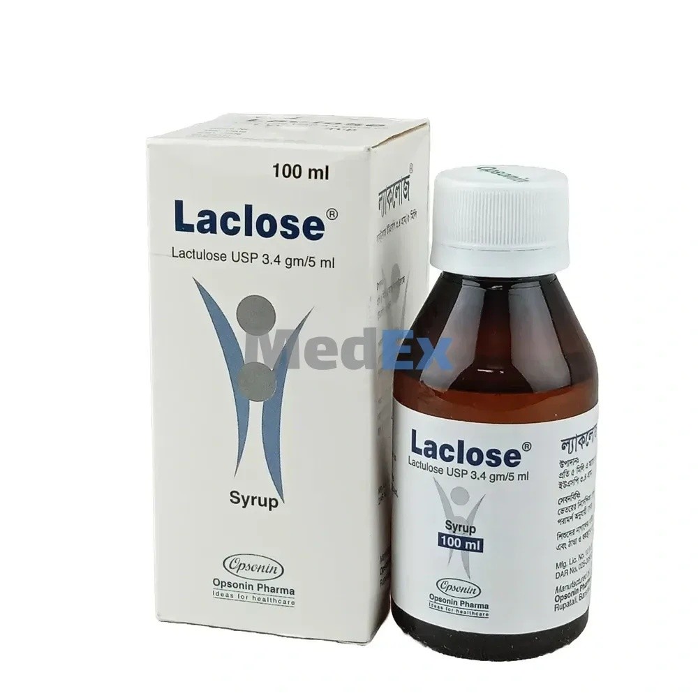 LACLOSE 3.35gm/5ml syrup 100 ml