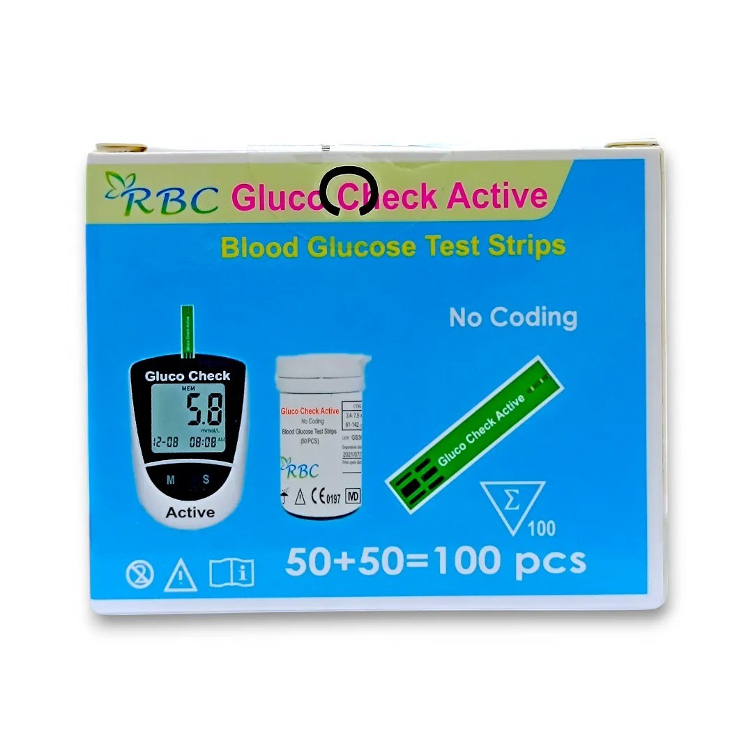 RBC BLOOD GLUCO CHECK 50 PCS