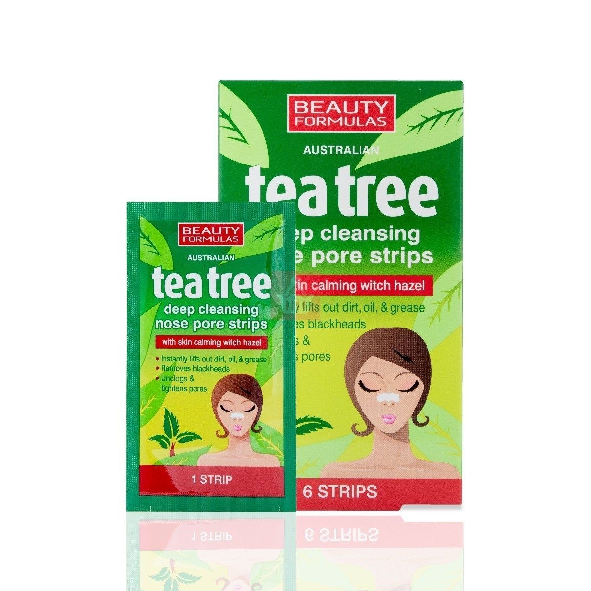 TEA TREE NOSE PORE STRIP BEAUTY FORMULA