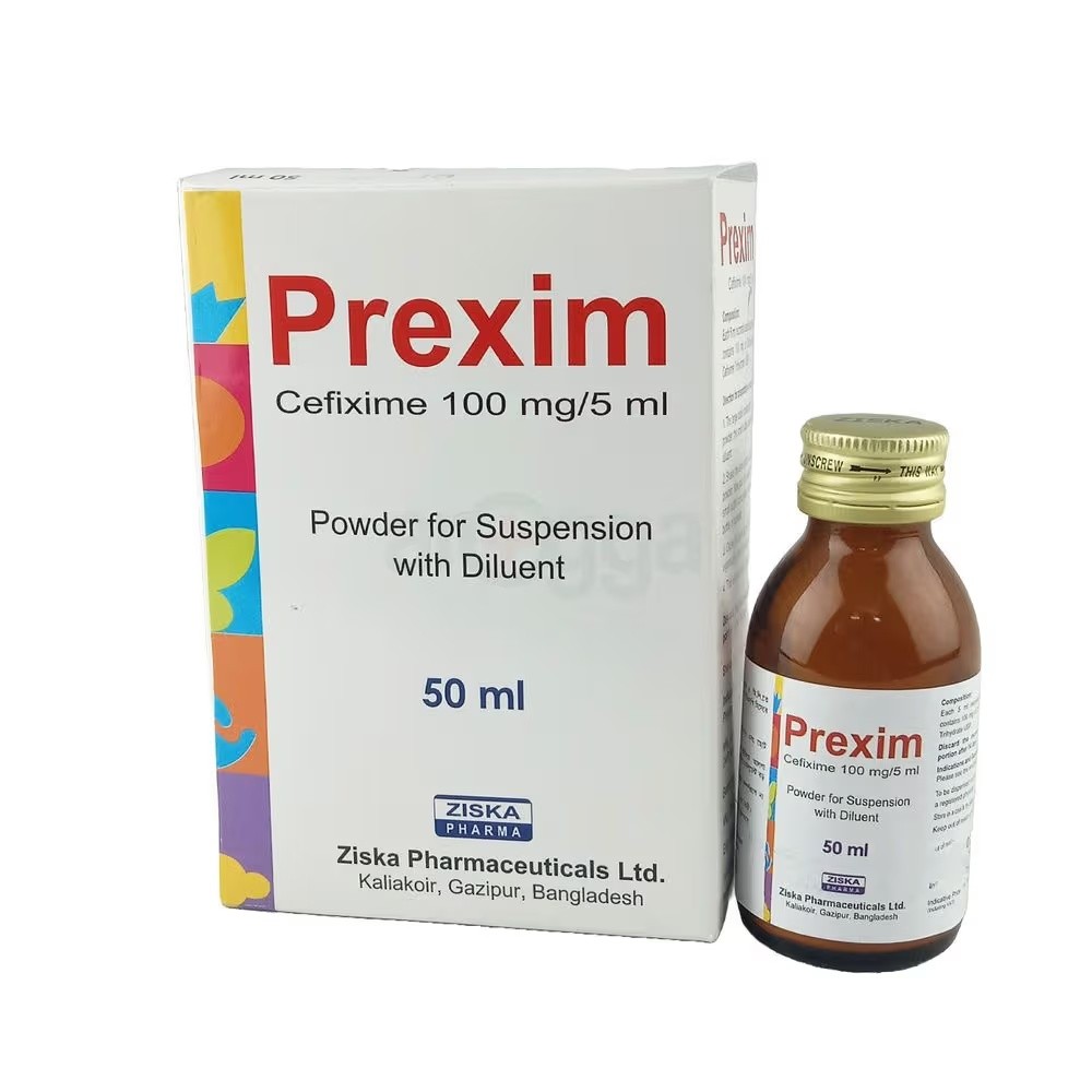 PREXIM 100mg/5ml Suspension 50ml