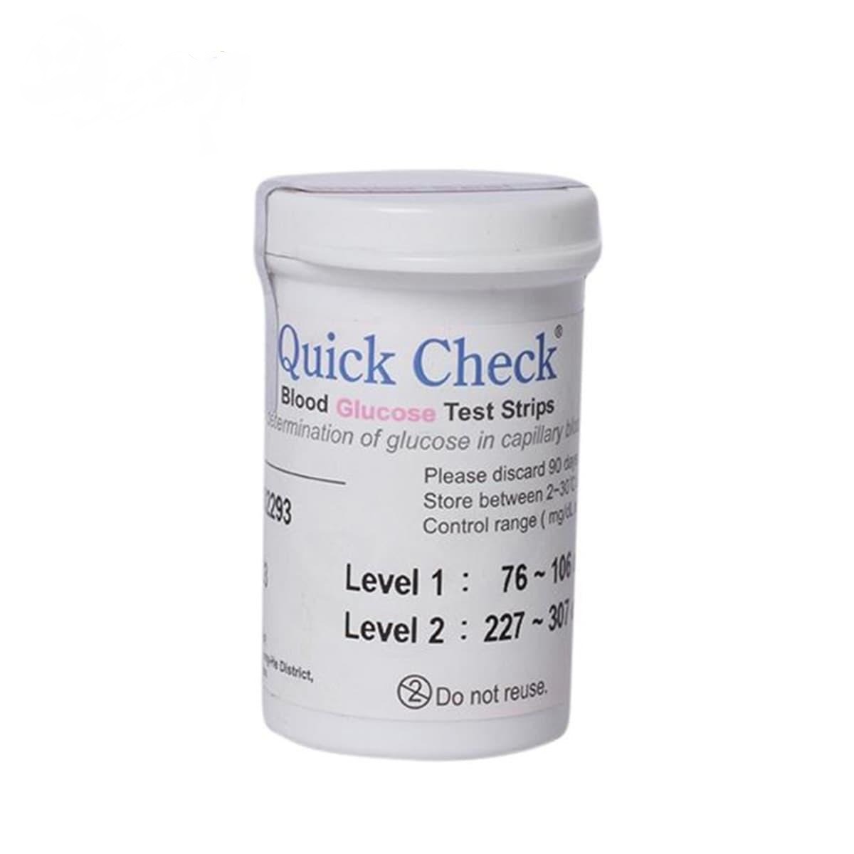 QUICK CHECK BLOOD GLUCOSE TEST STRIP 25PCS