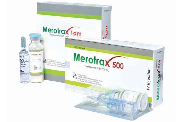 MEROTRAX 500 mg INJ.