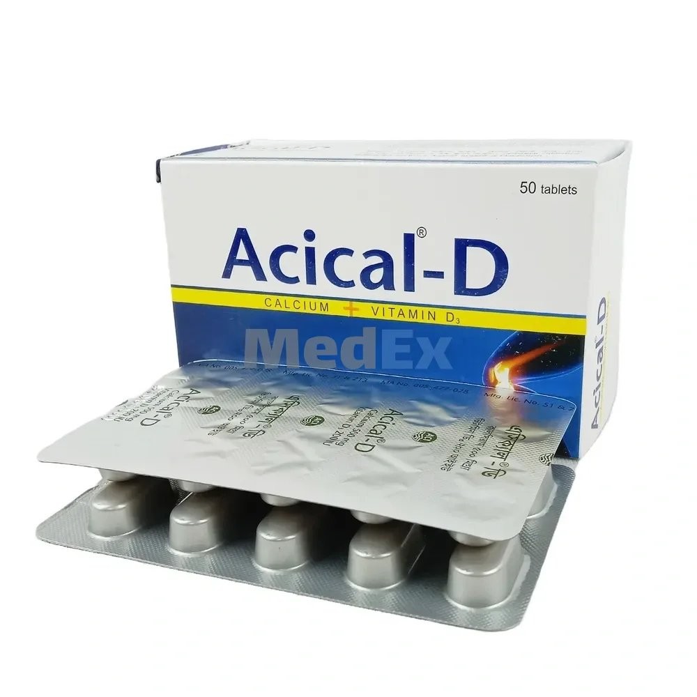 ACICAL-D 500 MG+200 IU