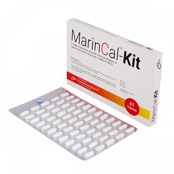 KALCORAL KIT 150 mg+600 mg+400 IU TABLET