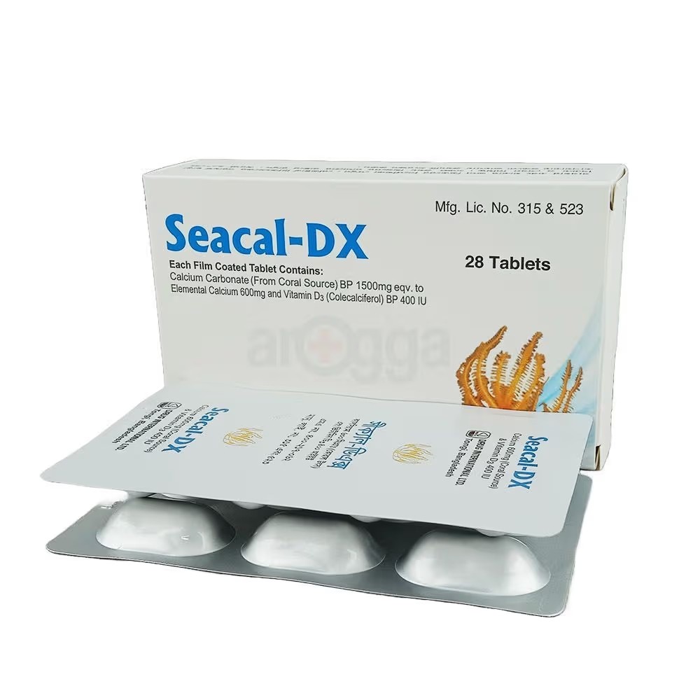 SEACAL-DX 600mg+400IU Tablet