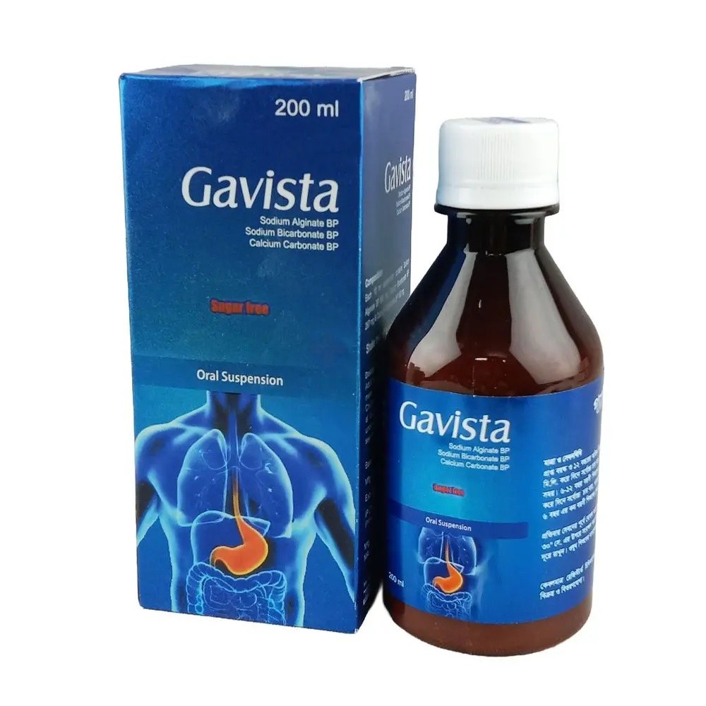 GAVISTA (500 mg+267 mg+160 mg)/10 ml Oral Suspension 200ml