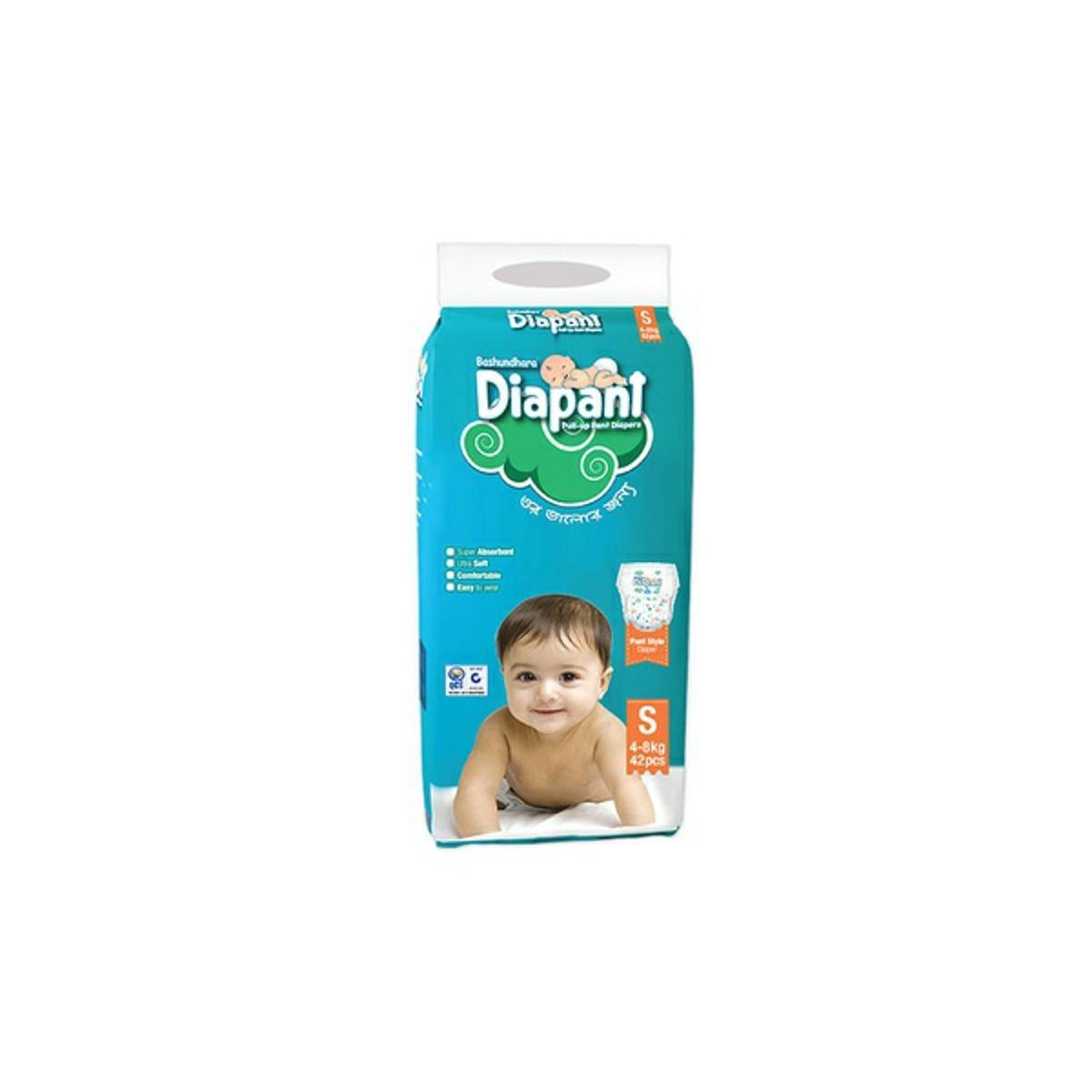 BASHUNDHARA DIAPANT S 4-8 KG 42 PCS DIAPER