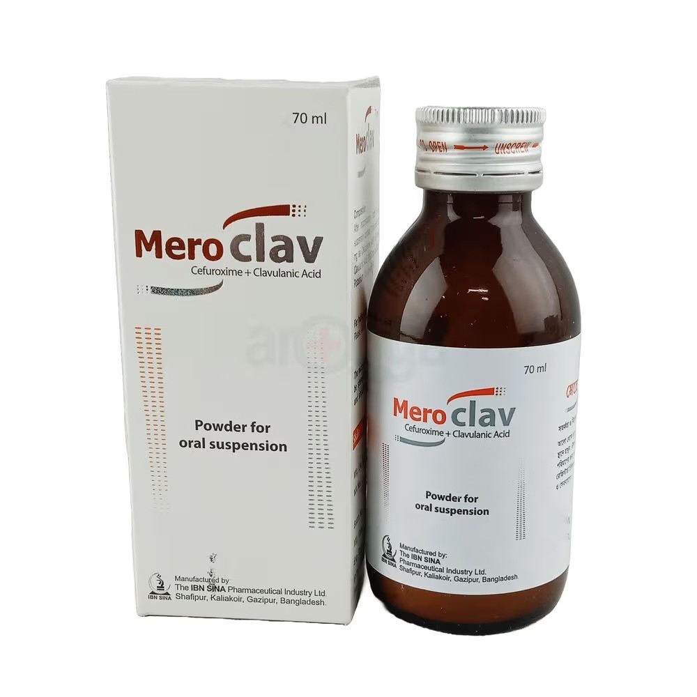 MEROCLAV ( 125 mg + 31.25 mg )/5ml SYRUP