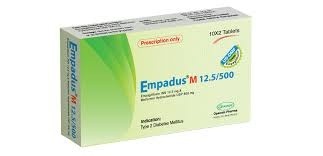Empadus M 12.5 mg+500 mg Tablet