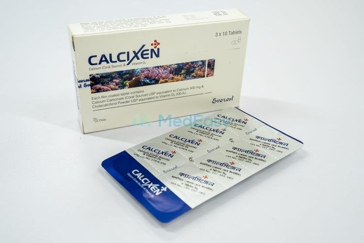 CALCIXEN 500MG+200IU TABLET