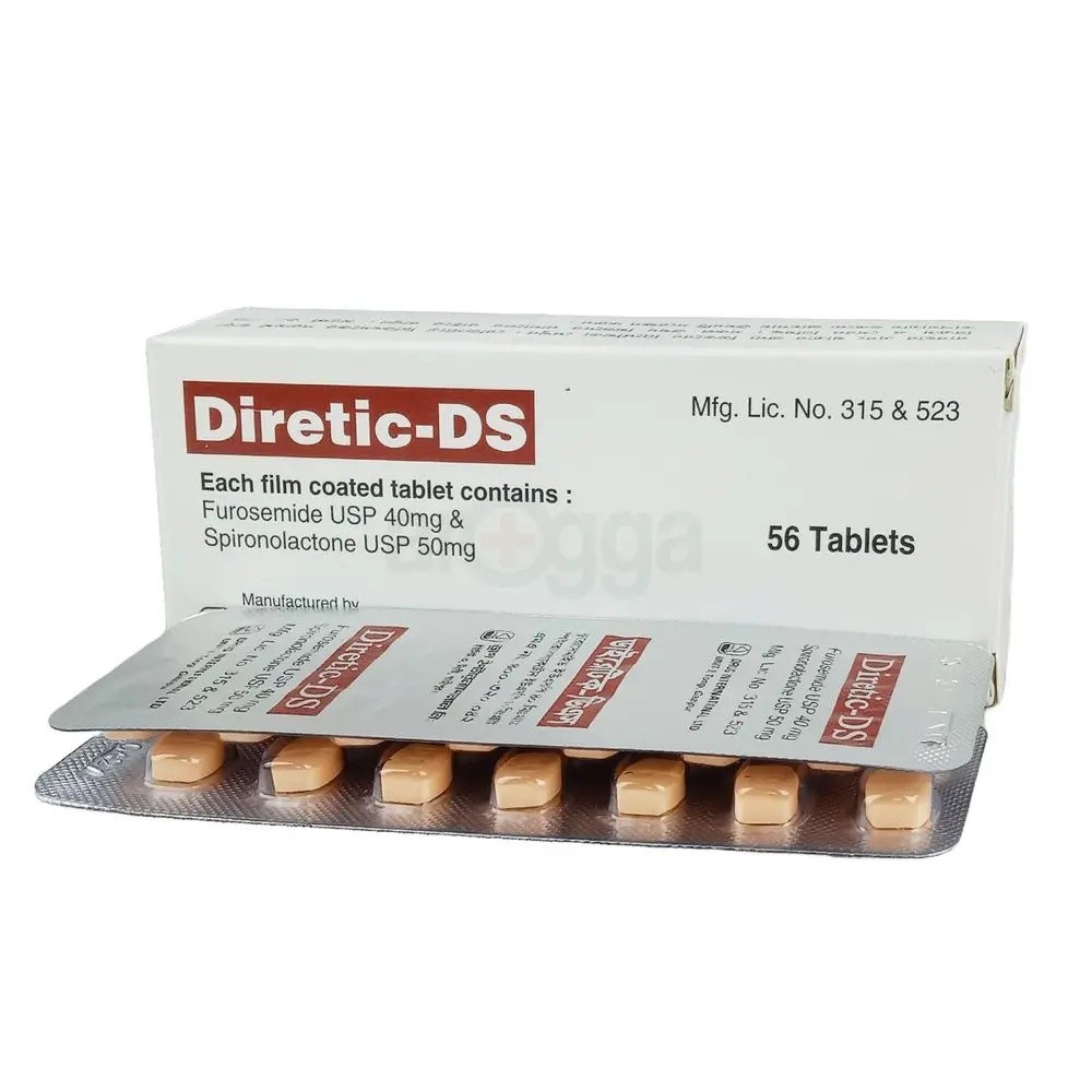 DIRETIC-DS 40mg+50mg Tablet