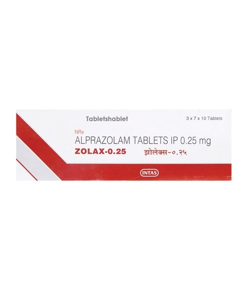 ZOLAX 0.25 mg TABLET