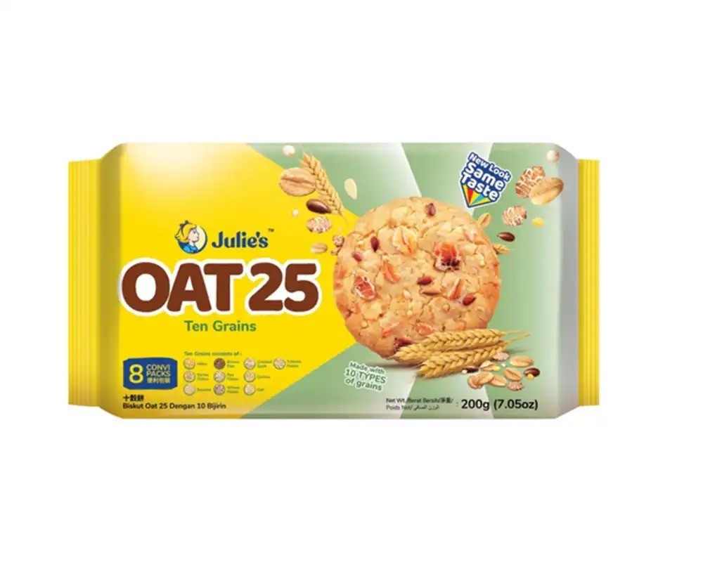 OAT 25 (TEN GRAINS,CHOCOLATE HAZELNUT, TRAWBERRY) 200GM