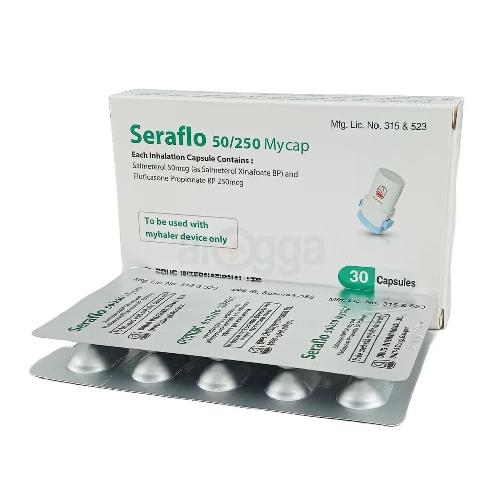 SERAFLO 50mcg+250mcg MYCAP