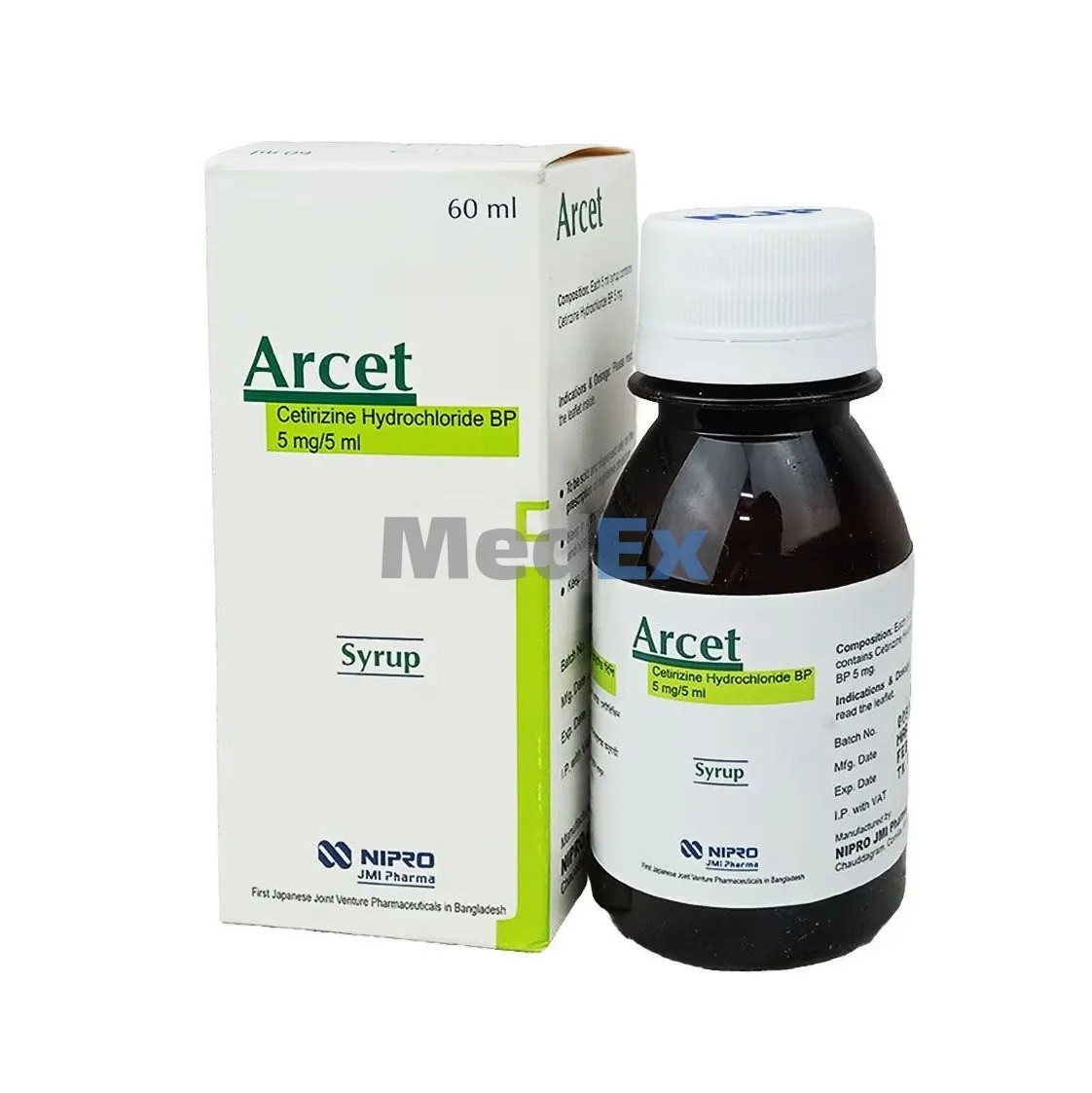 ARCET SYRUP-60 ML (5MG/5ML)