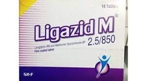 LIGAZID M 2.5/850MG TABLET