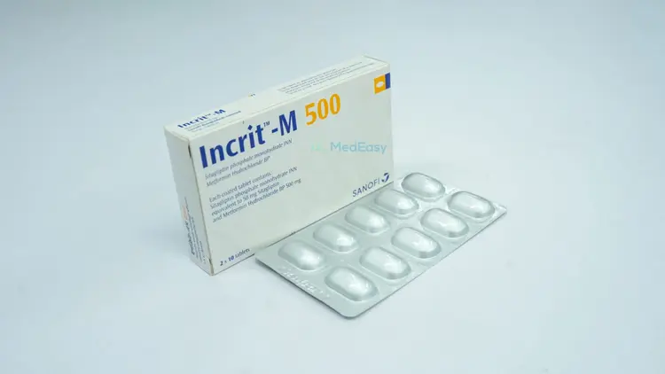 INCRIT-M 50mg+500mg Tablet