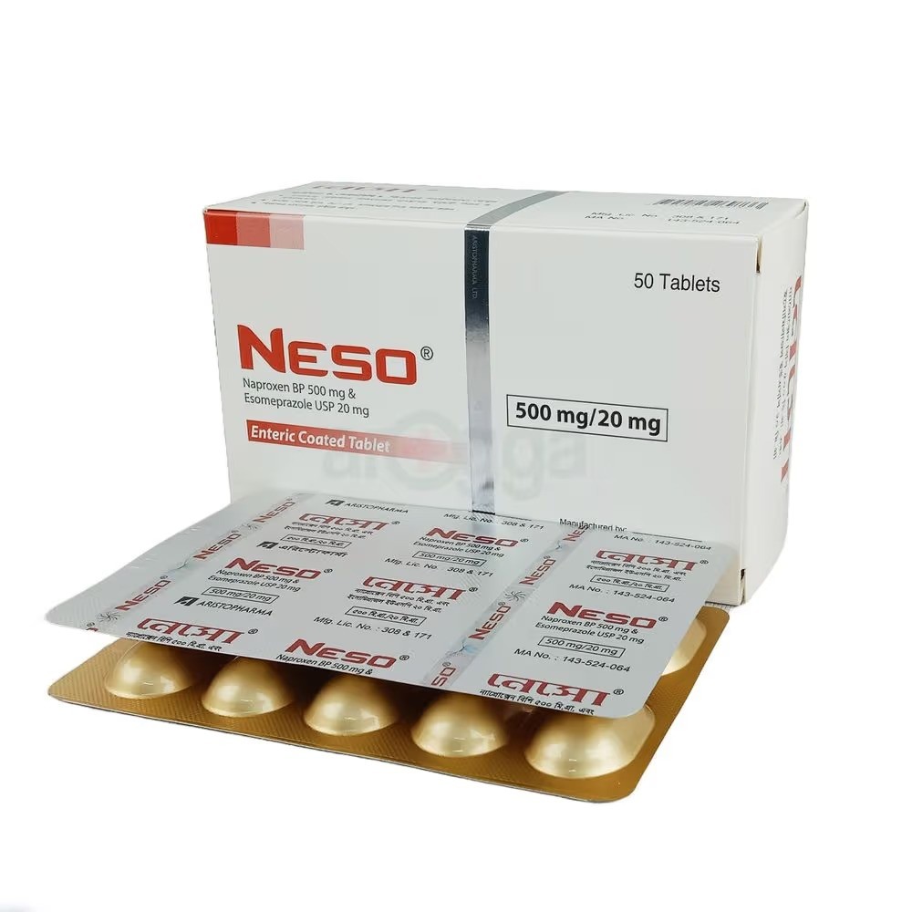NESO 500mg+20mg Tablet