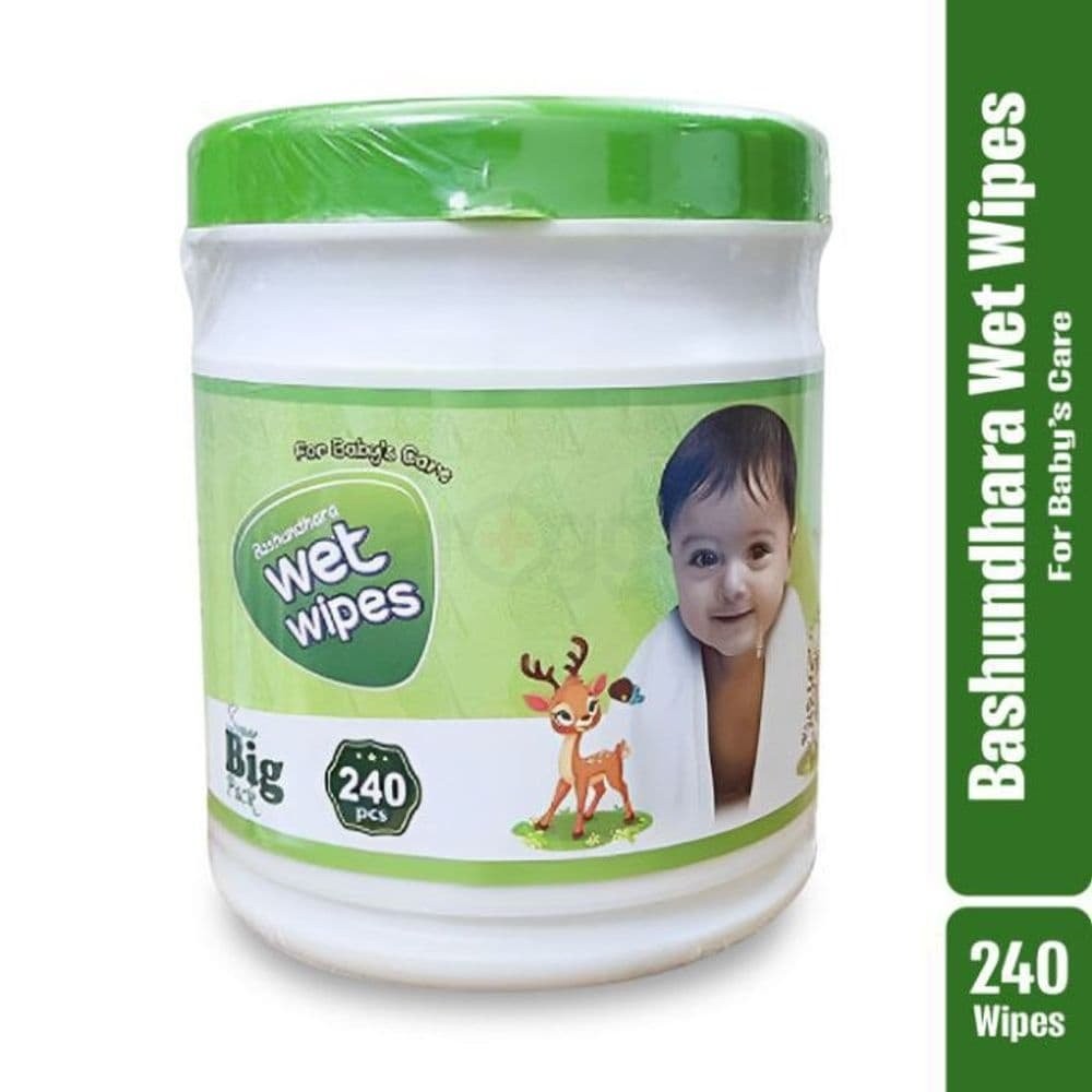 BASHUNDHARA WET WIPES BIG PACK 240 PCS DIAPER