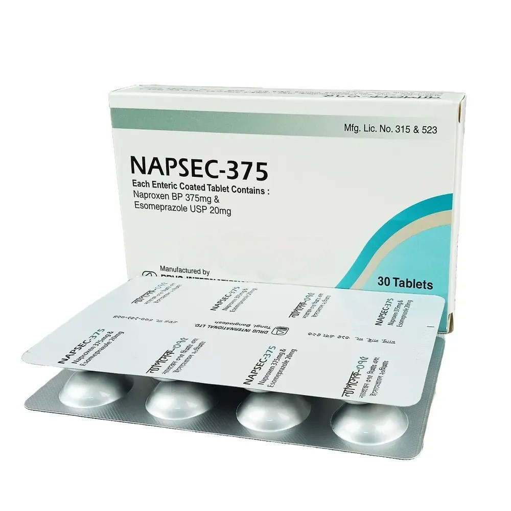NAPSEC 375mg+20mg Tablet