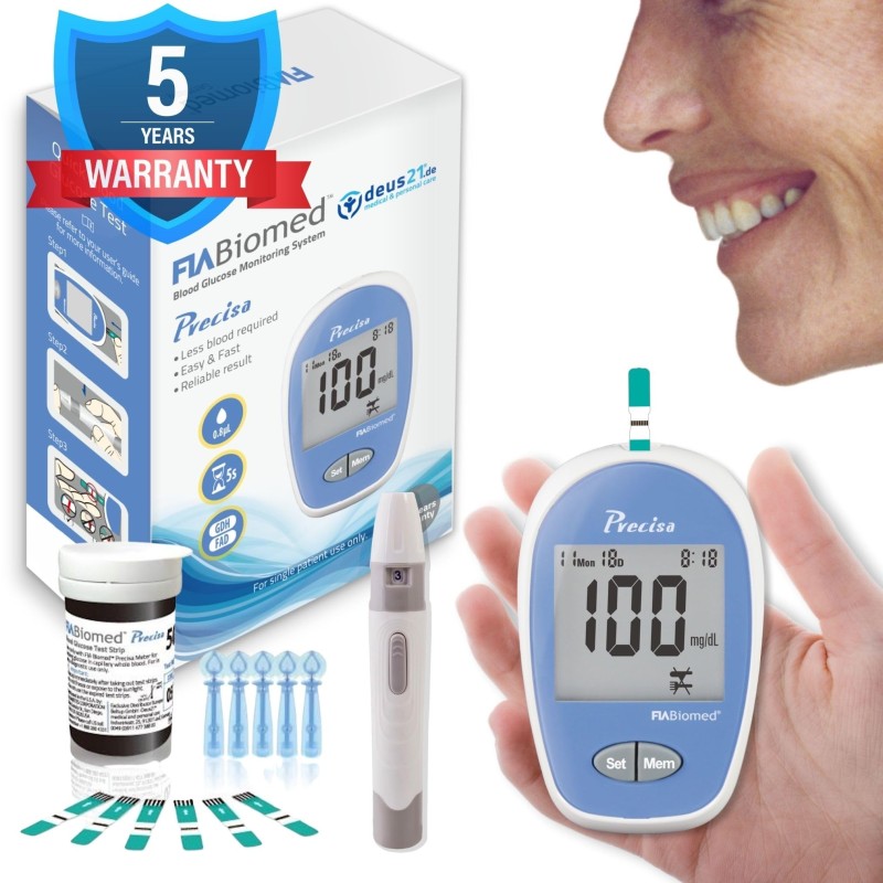 FIABIOMED BLOOD GLUCOSE STRIP TEST 50PCS
