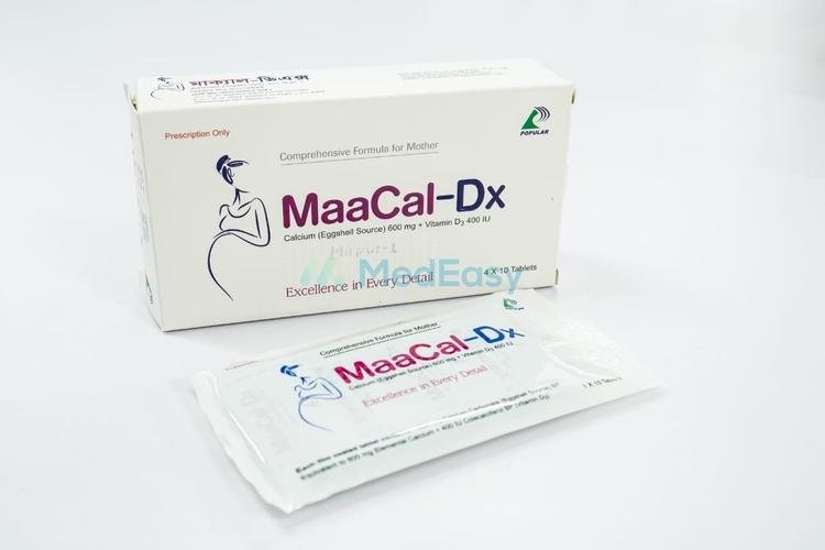 MAACAL-DX 600MG+400MG TABLET