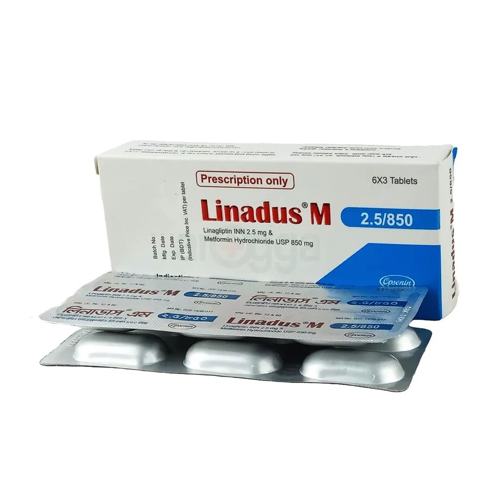 LINADUS M 2.5mg+850mg Tablet