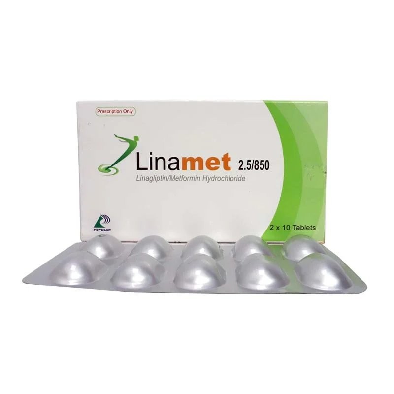 LINAMET 2.5MG+850MG TABLET