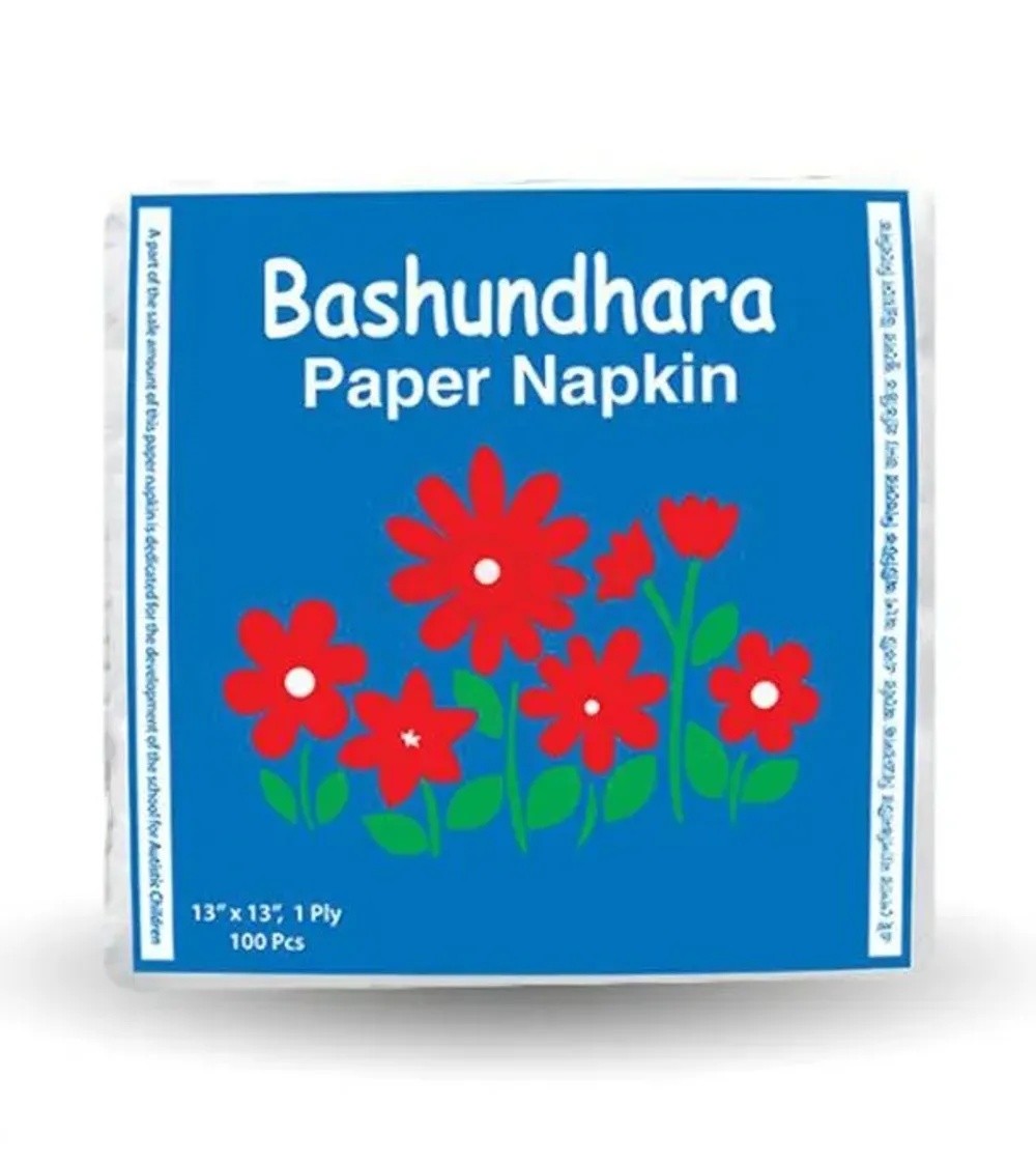 BASHUNDHARA PAPER NAPKIN 100 PIC