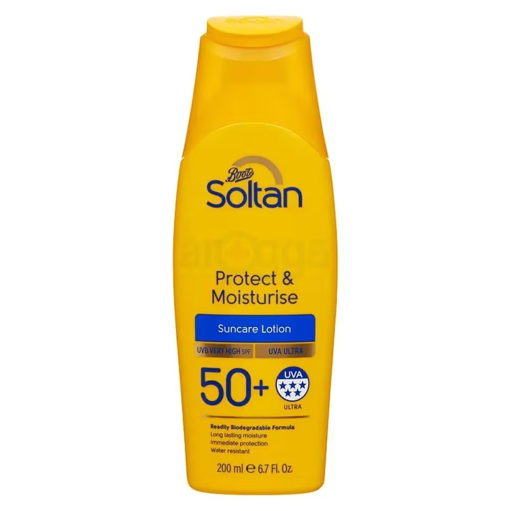 BOOTS SOLTAN  PROTECT & MOISTURISE SUNCARE LOTION 50+ 200ML