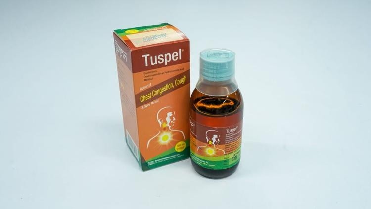 TUSPEL (200mg+15mg+15mg)/5ml Syrup 100ml