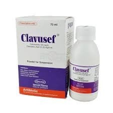 CLAVUSEF 125mg+31.25mg/5ml Syrup 70 ml