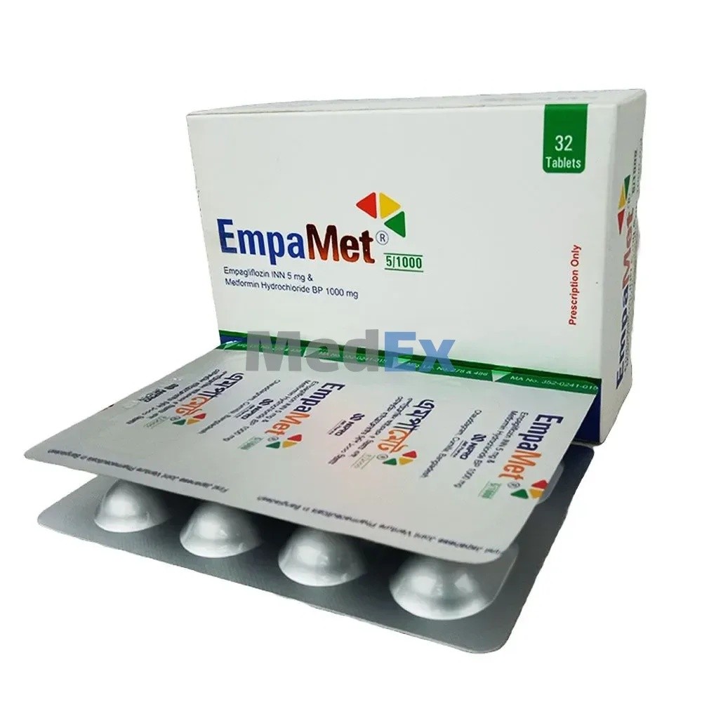 EMPAMET 5 mg + 1000 mg