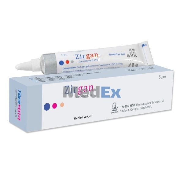 ZIRGAN EYE GEL 5 GM
